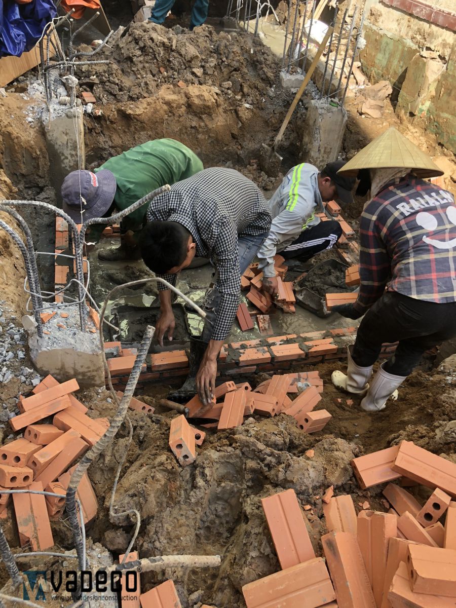 Quá trình đổ móng