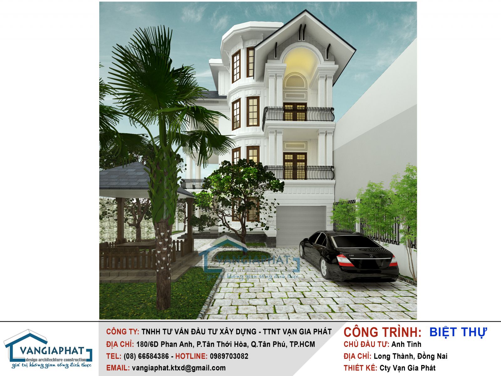 Phối cảnh 3D biệt thự hiện đại