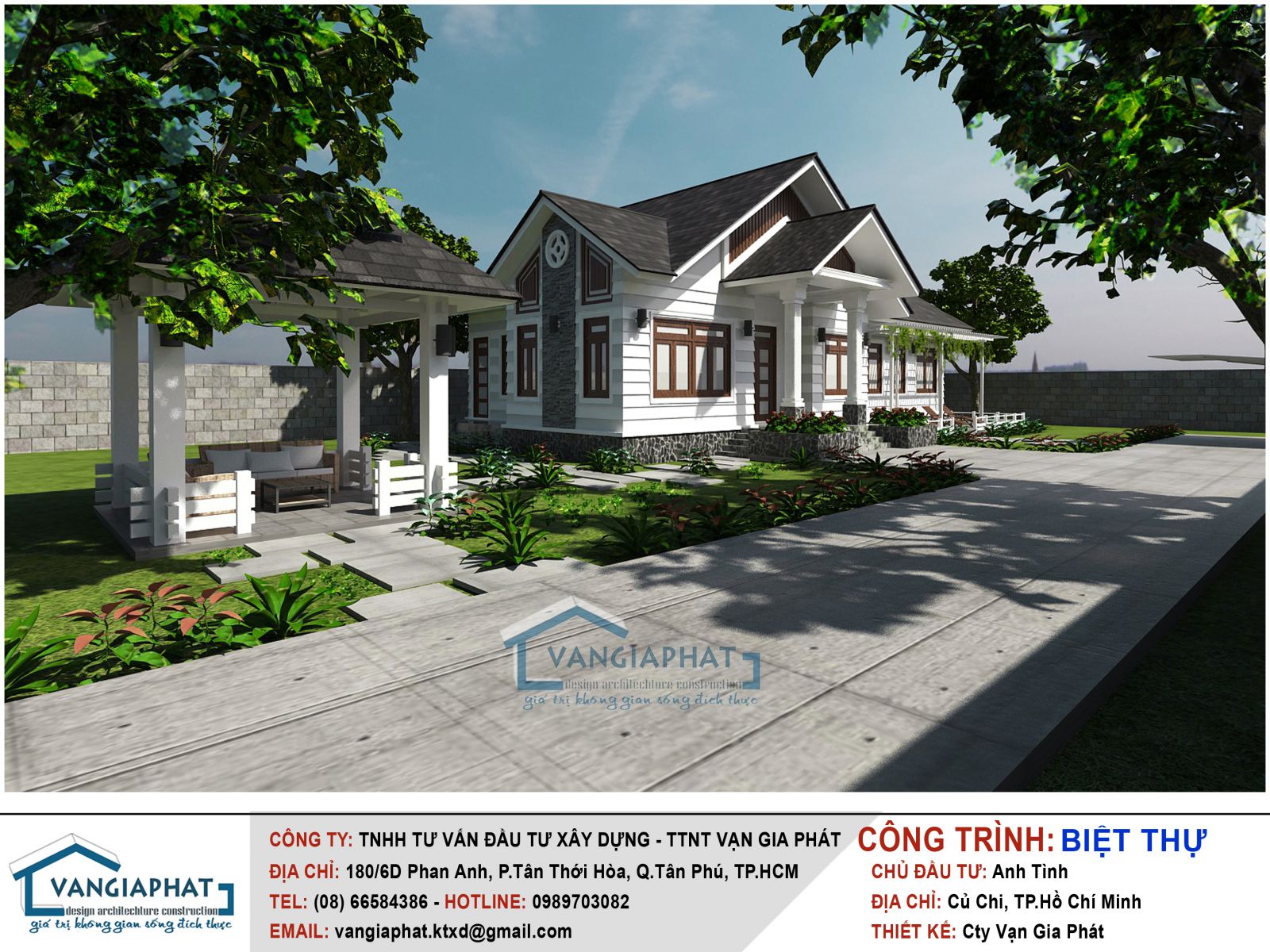 Biệt thự hiện đại sân vườn Củ Chi