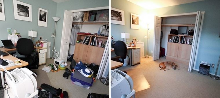 Sắp xếp phòng gọn gàng